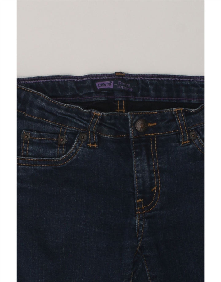 LEVI'S Girls Legging Jeans 9-10 Years W24 L25  Navy Blue Cotton | Vintage Levi's | Thrift | Second-Hand Levi's | Used Clothing | Messina Hembry 