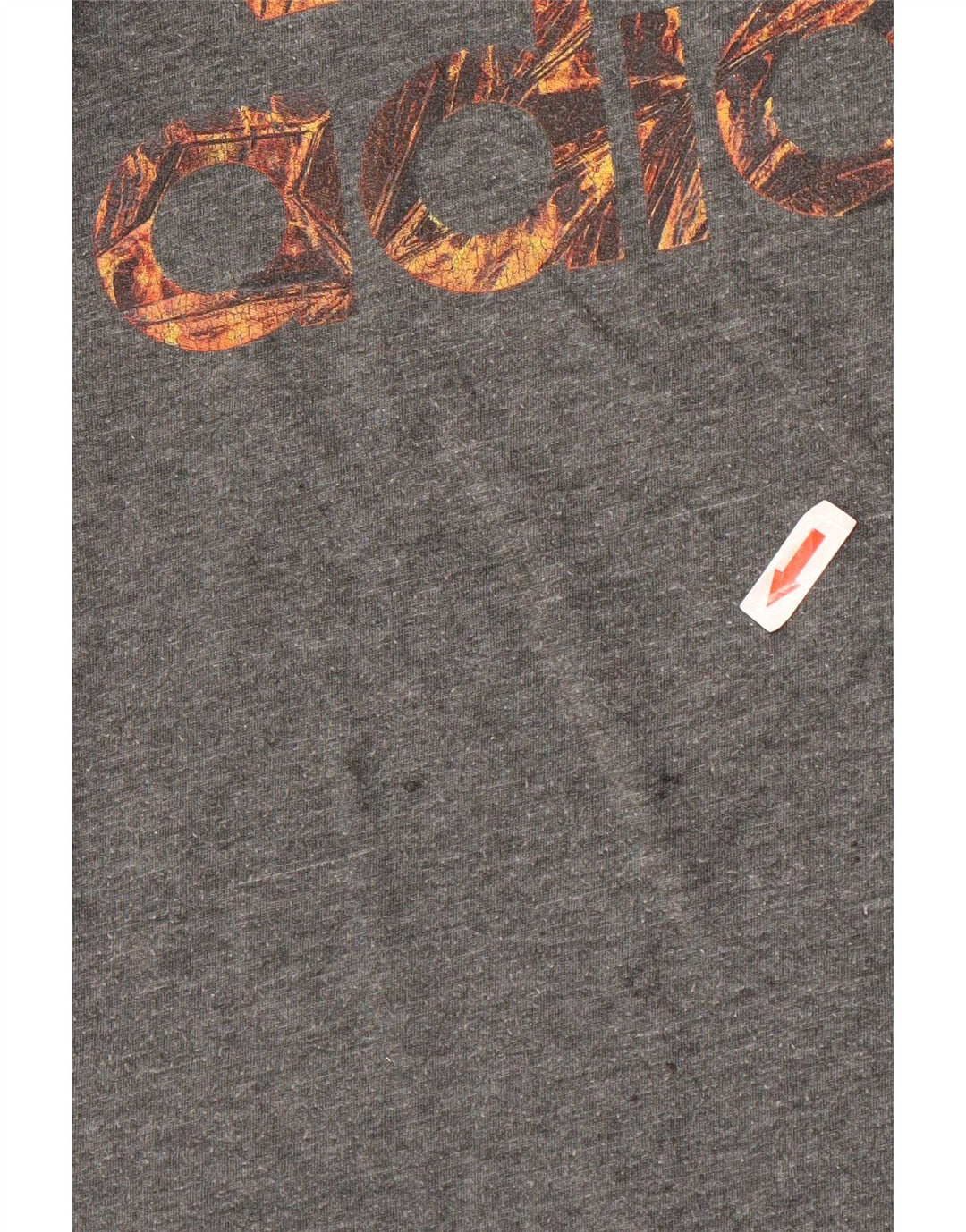 Adidas Mens Climalite Graphic T-Shirt Top Medium Grey Flecked Polyester