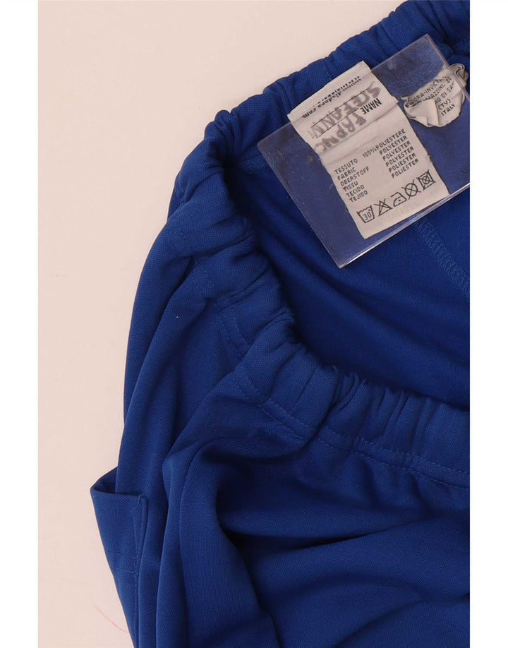 Diadora Mens Tracksuit Trousers Joggers Large Blue Polyester