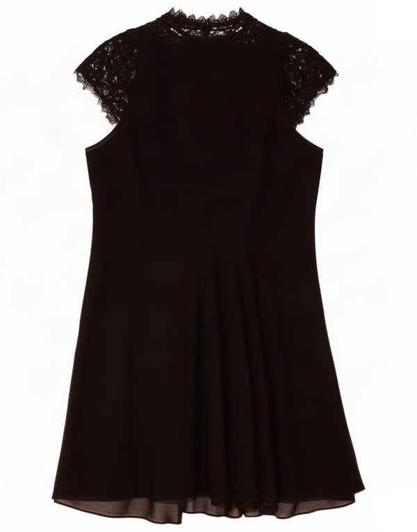 Monsoon Abito da donna senza maniche a trapezio UK 16 Large Nero Poliestere