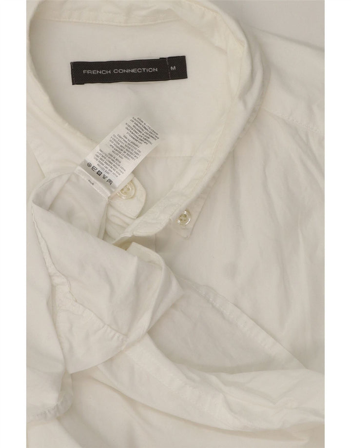 French Connection Mens Shirt Medium White Cotton