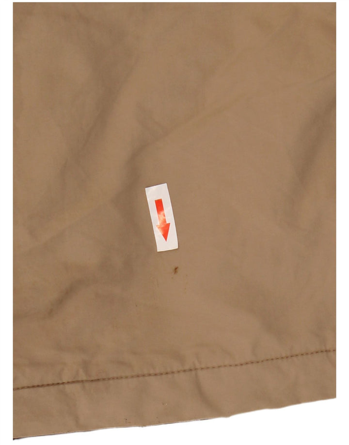 Marks & Spencer Boys Hooded Windbreaker Jacket 13-14 Years Beige Polyamide