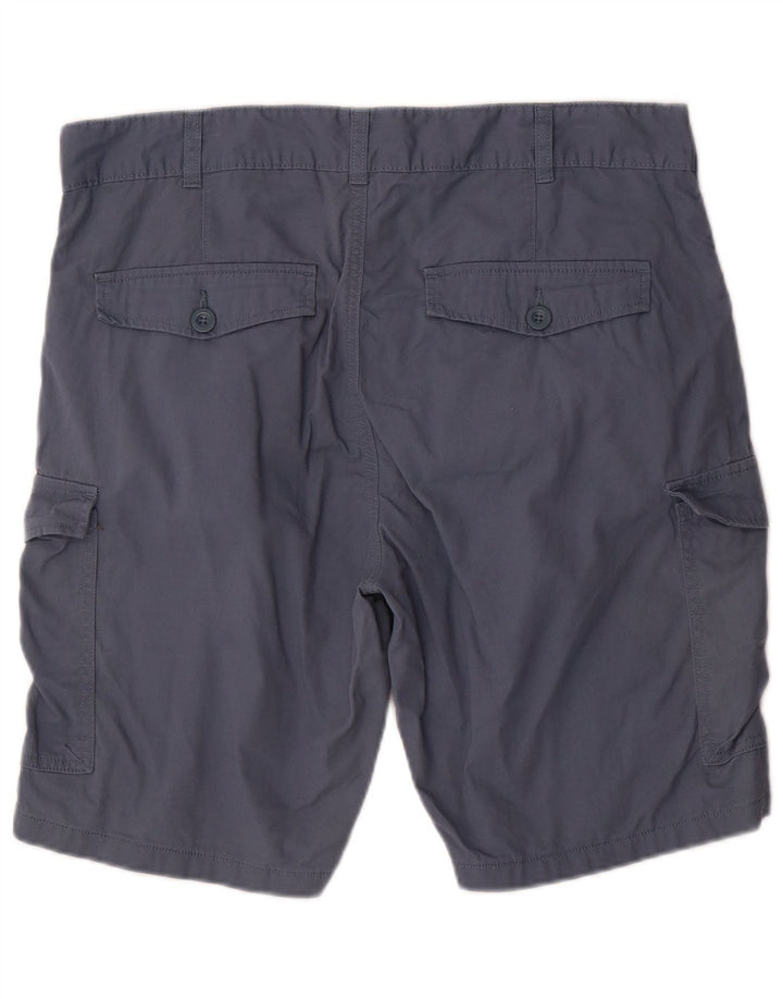 Mountain Warehouse Mens Cargo Shorts W36 Large Blue Cotton