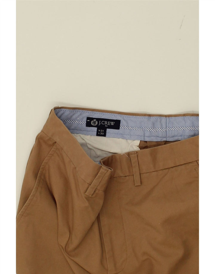 J. CREW Womens Straight Chino Trousers W31 L30 Brown Cotton Vintage J. Crew and Second-Hand J. Crew from Messina Hembry 