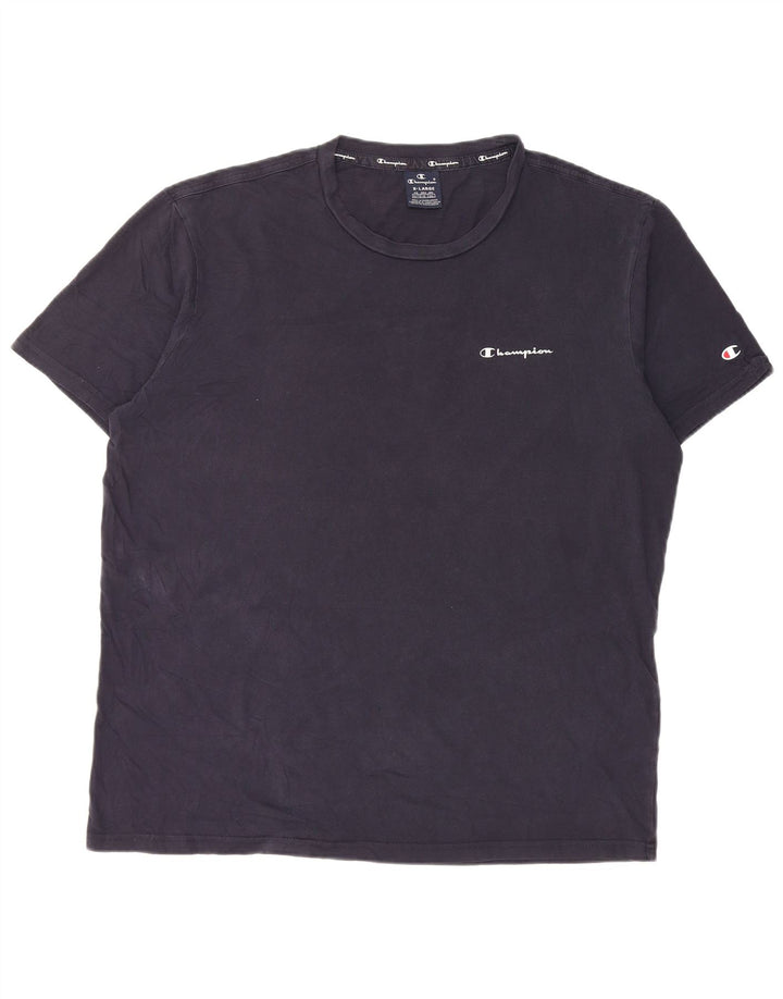 Champion Mens T-Shirt Top XL Navy Blue