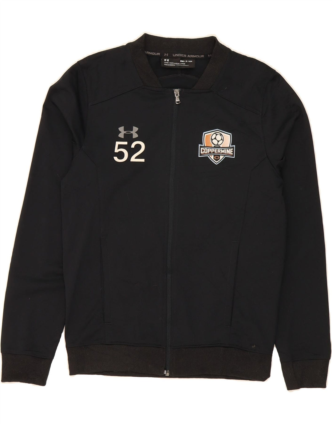 UNDER ARMOUR Mens Tracksuit Top Jacket Small Black Vintage Under Armour and Second-Hand Under Armour from Messina Hembry 