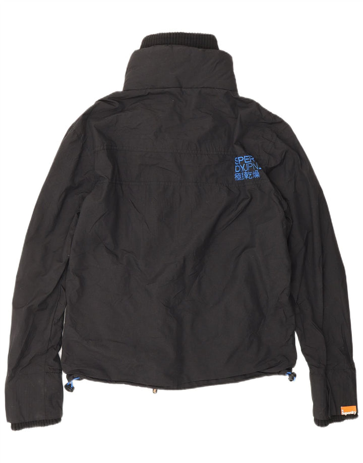 SUPERDRY Veste coupe-vent The Windcheater pour femme UK 14 Medium Noir