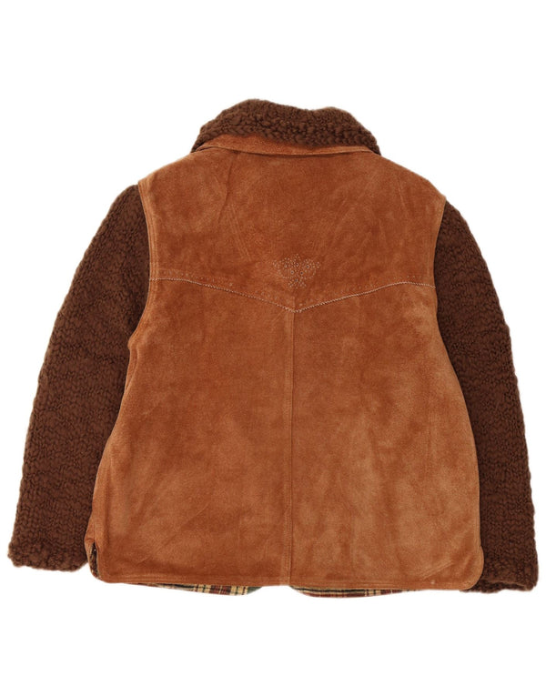 Giacca Donna Scamosciata Conbipel IT 44 Pelle Marrone Medio