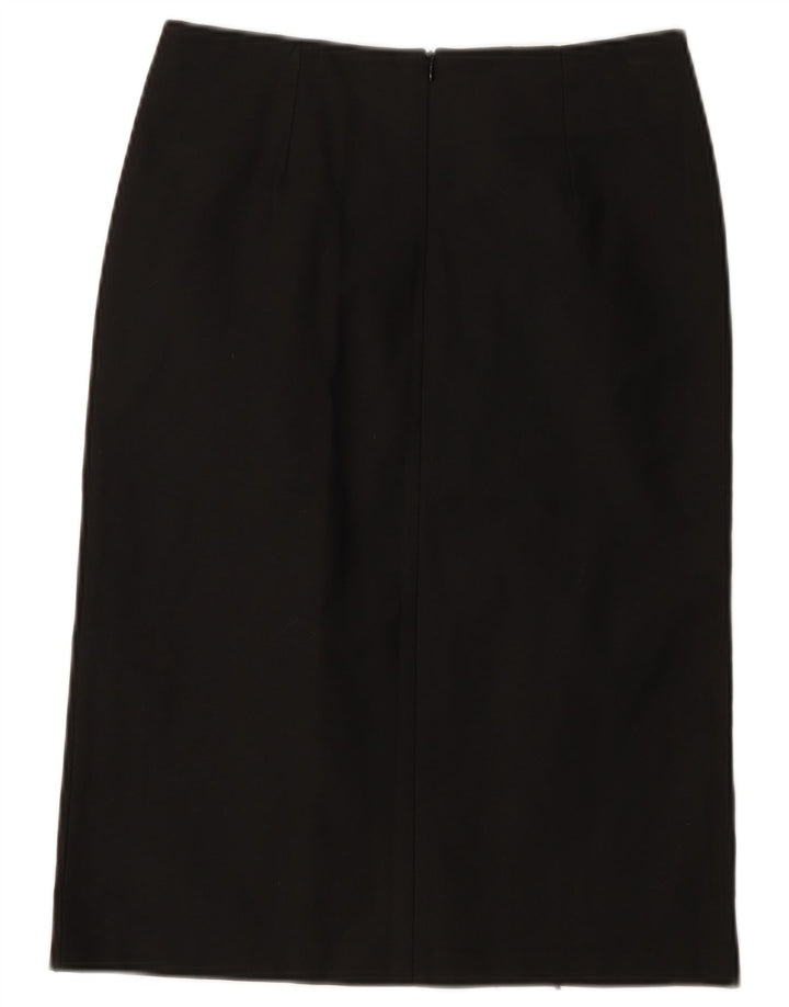 Stavros Womens Straight Skirt IT 44 Medium W28 Black Polyester