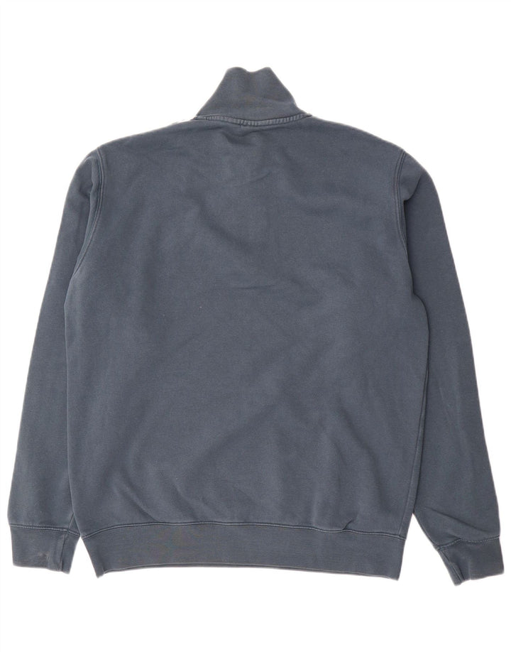 Adidas Sweat-shirt à col zippé pour homme Gris moyen Coton