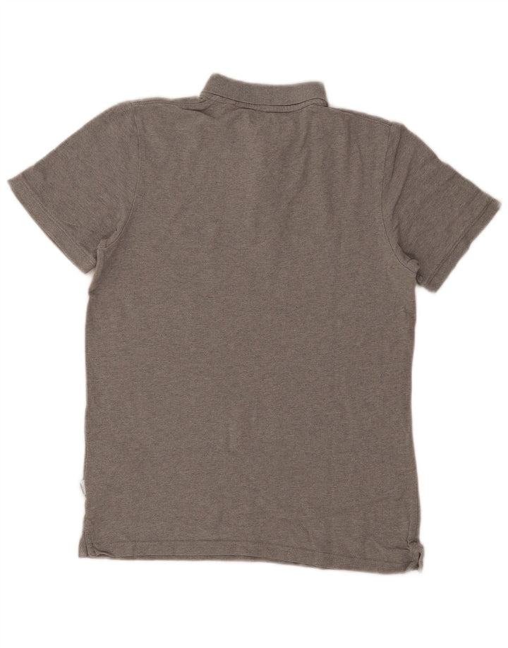Jack & Jones Mens Polo Shirt Small Grey Cotton