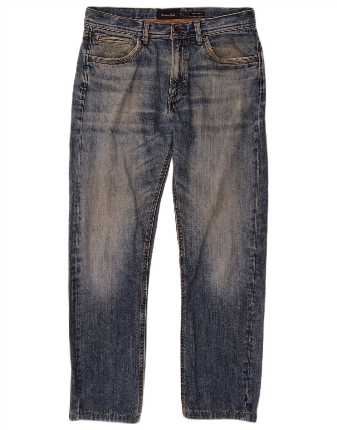 Massimo Dutti Mens Straight Jeans EU 40 Medium W31 L28 Blue