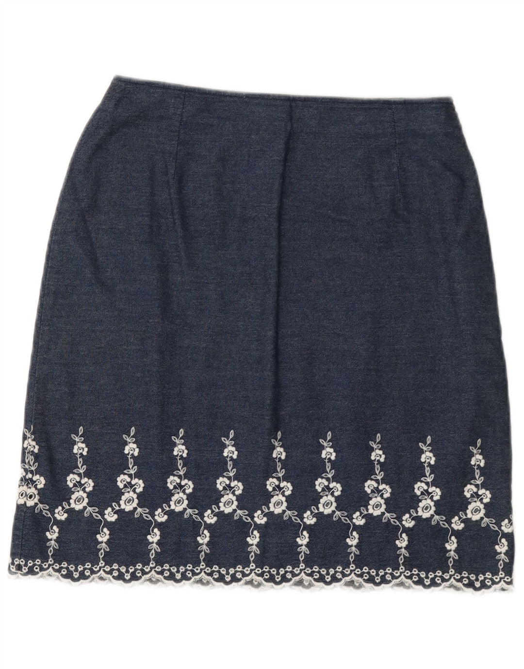 Marks & Spencer Jupe en jean pour femme W28 Bleu marine moyen floral