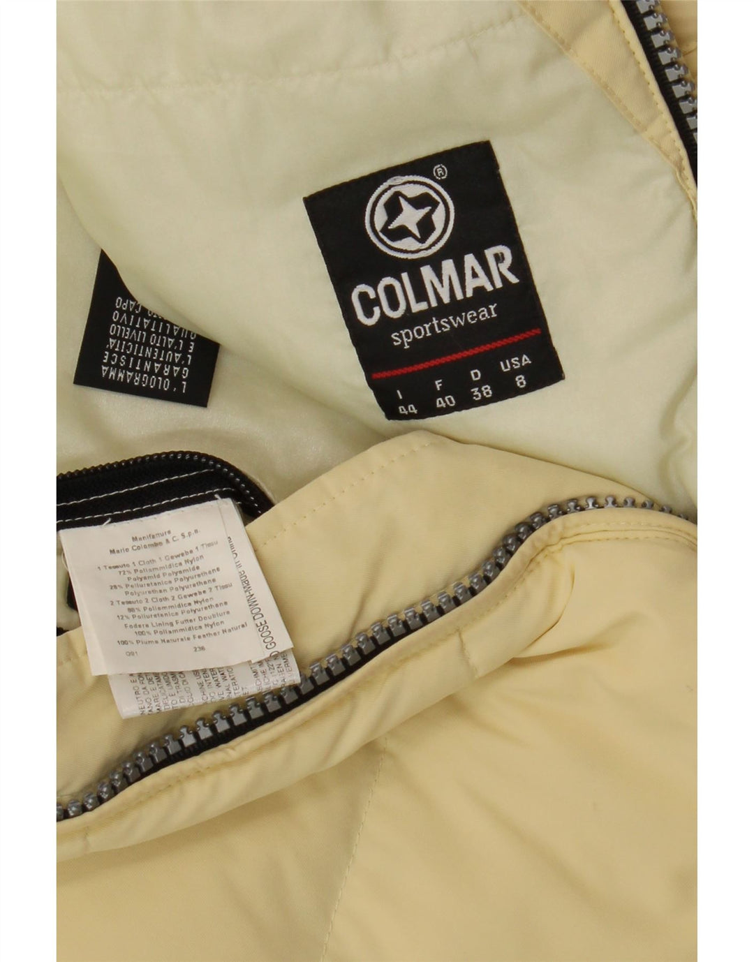Gilet imbottito donna Colmar IT 44 Beige medio Colourblock in poliammide