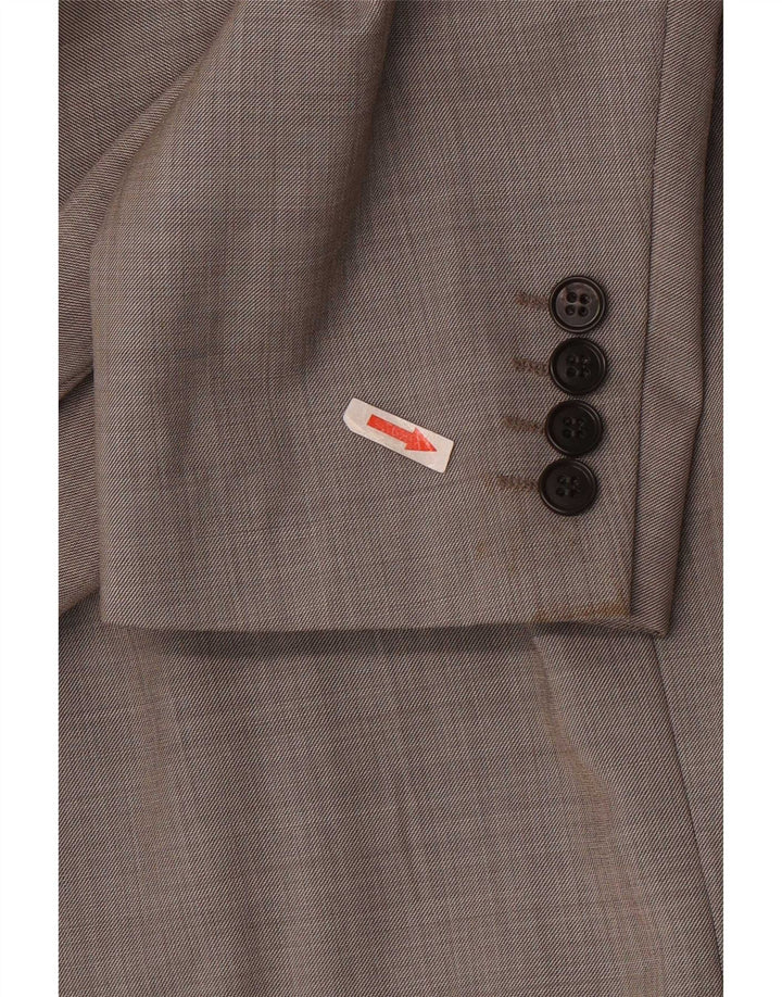 Marks & Spencer Mens 2 Button Blazer Jacket UK 48 2XL Grey Wool