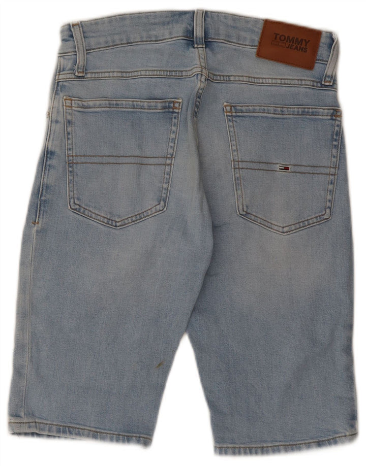 TOMMY HILFIGER Damen Jeansshorts W28 Mittelblaue Baumwolle