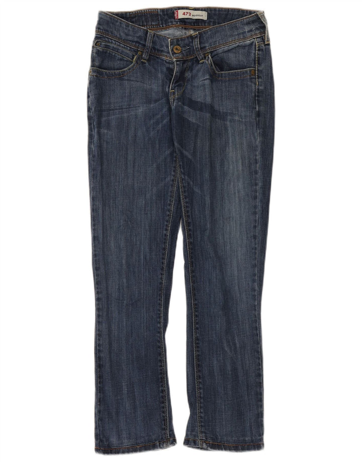 Levi's Womens 472 Bootcut Jeans W28 L27 Blue
