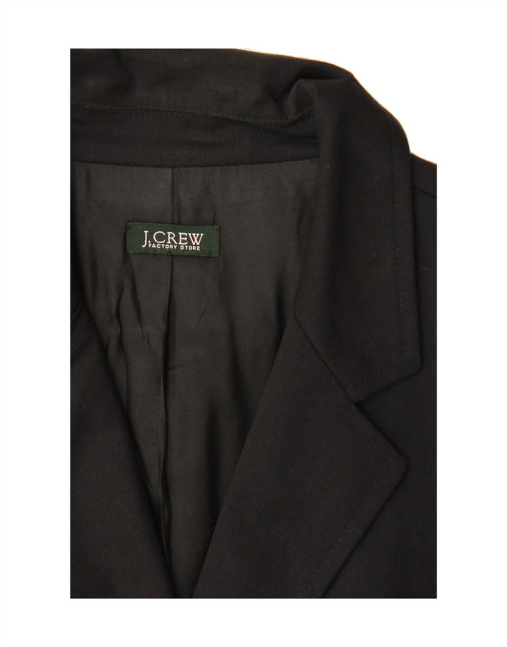 J. CREW Womens 2 Button Blazer Jacket UK 14 Medium Black Vintage J. Crew and Second-Hand J. Crew from Messina Hembry 