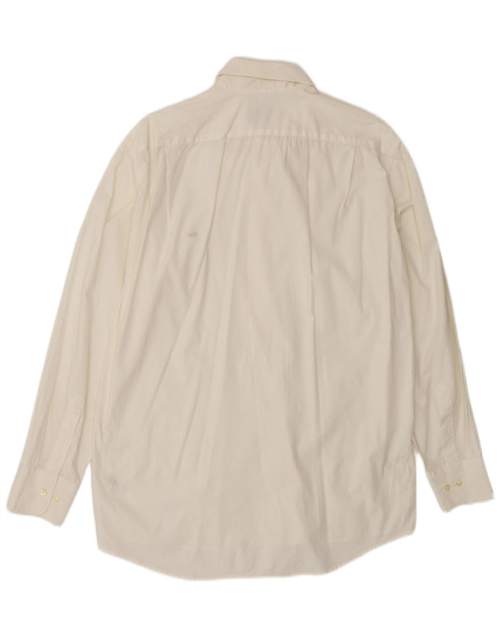 Lacoste Mens Shirt Size 41 Large Off White Cotton