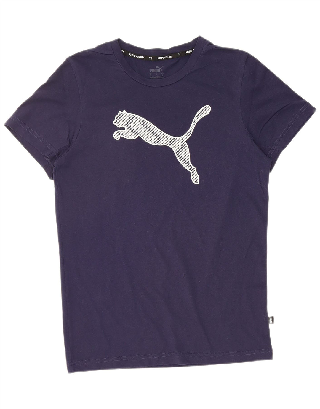 PUMA Mens Graphic T-Shirt Top Small Navy Blue