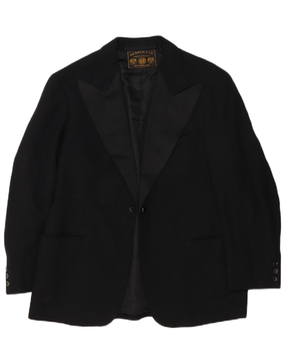 Giacca blazer vintage da donna UK 14 media nera
