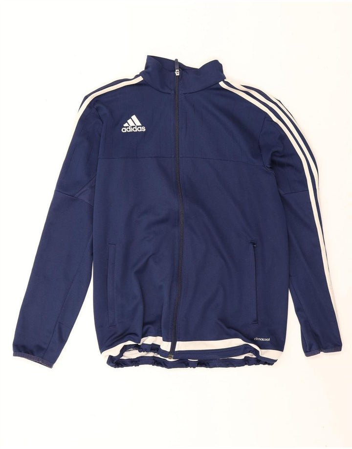 Adidas Mens Climacool Tracksuit Top Jacket Medium Navy Blue Colourblock