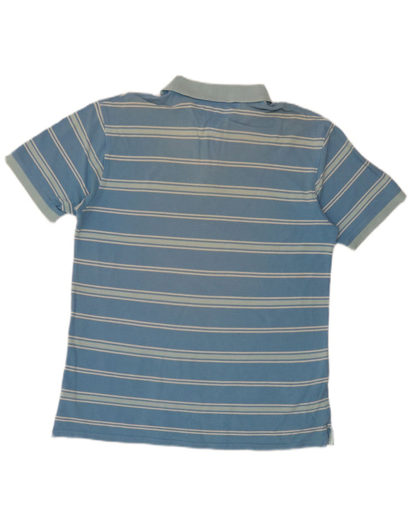 Tommy Hilfiger Mens Polo Shirt XL Blue Striped Cotton