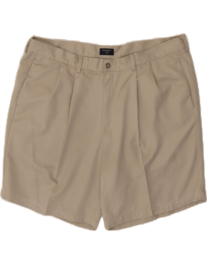 DOCKERS Mens Pegged Chino Shorts W42 2XL Beige Polyester Vintage Dockers and Second-Hand Dockers from Messina Hembry 