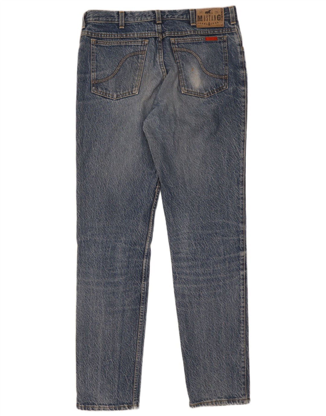 Mustang Mens Slim Jeans W36 L34 Blue Cotton