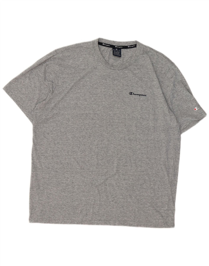 Champion Mens T-Shirt Top 4XL Grey Flecked