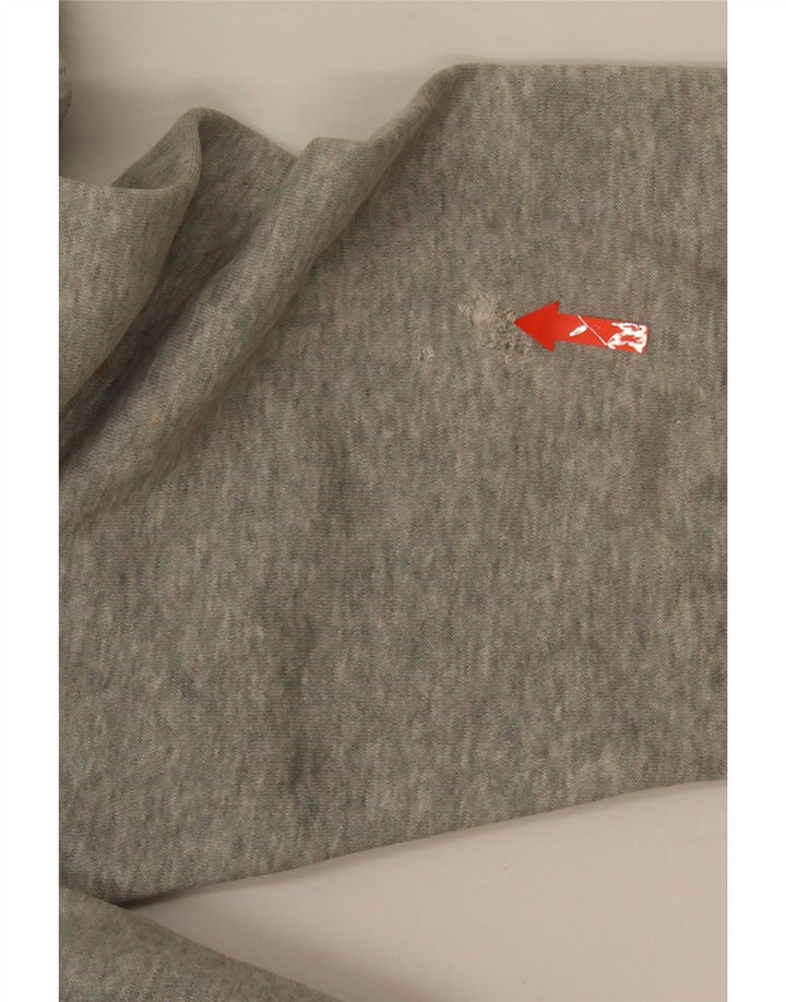 Nike Mens Hoodie Jumper Medium Grey Flecked Cotton