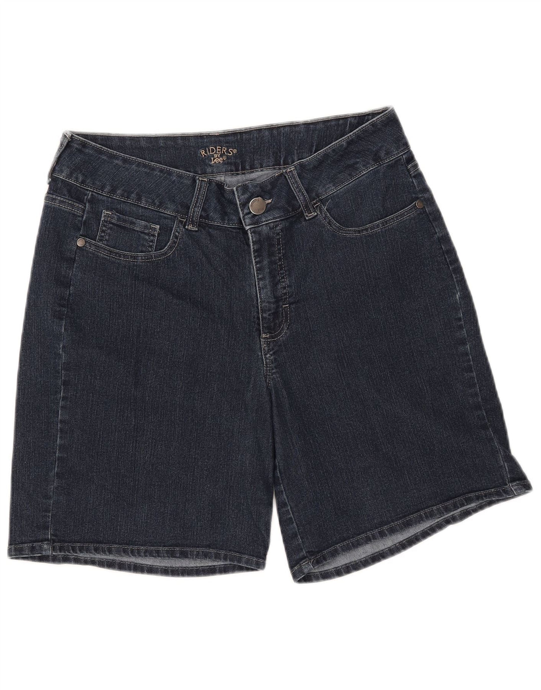 LEE Dame Riders Denim Shorts W32 Large Navy Blue