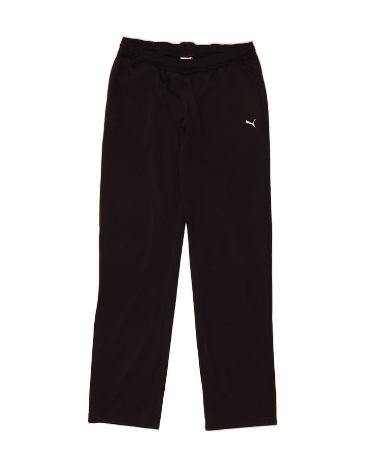 PUMA Womens Tracksuit Trousers UK 14 Large Black Polyester Vintage Puma and Second-Hand Puma from Messina Hembry 