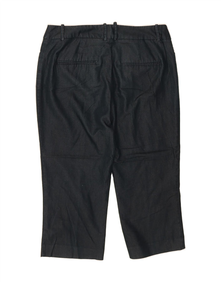 MOSSIMO Womens Straight Capri Trousers US 12 Large W32 L22 Black Vintage Mossimo and Second-Hand Mossimo from Messina Hembry 