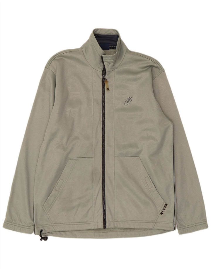 ASICS Mens Tracksuit Top Jacket Small Khaki