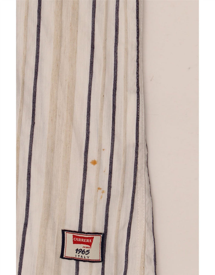 Carrera Chemise Regular Fit Grand Lin Rayé Blanc