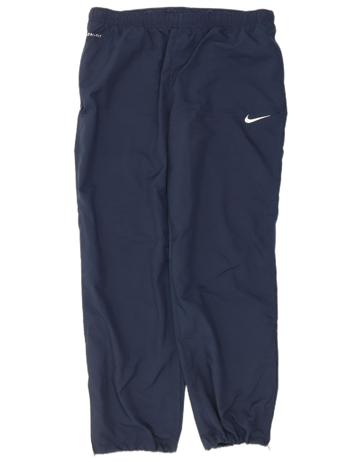 Nike Mens Dri Fit Tracksuit Trousers XL Navy Blue Polyester