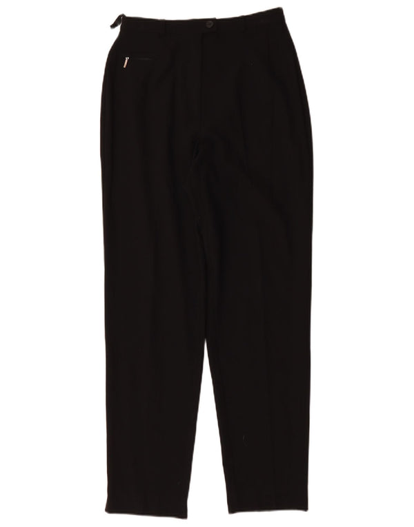 Marks & Spencer Pantalones de traje cónicos para mujer UK 8 Small W26 L27 Negro