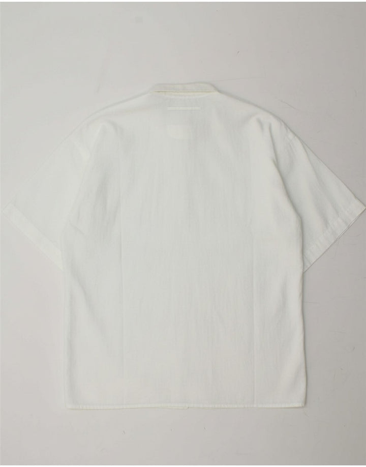RUDNICK Mens Short Sleeve Shirt Size 40 Medium White