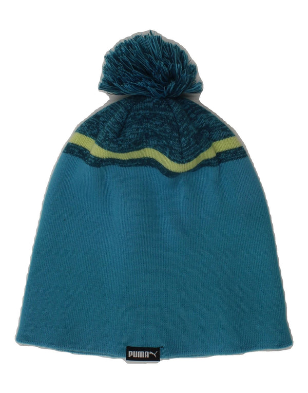 FILA Mens Bobble Hat One Size Blue Colourblock