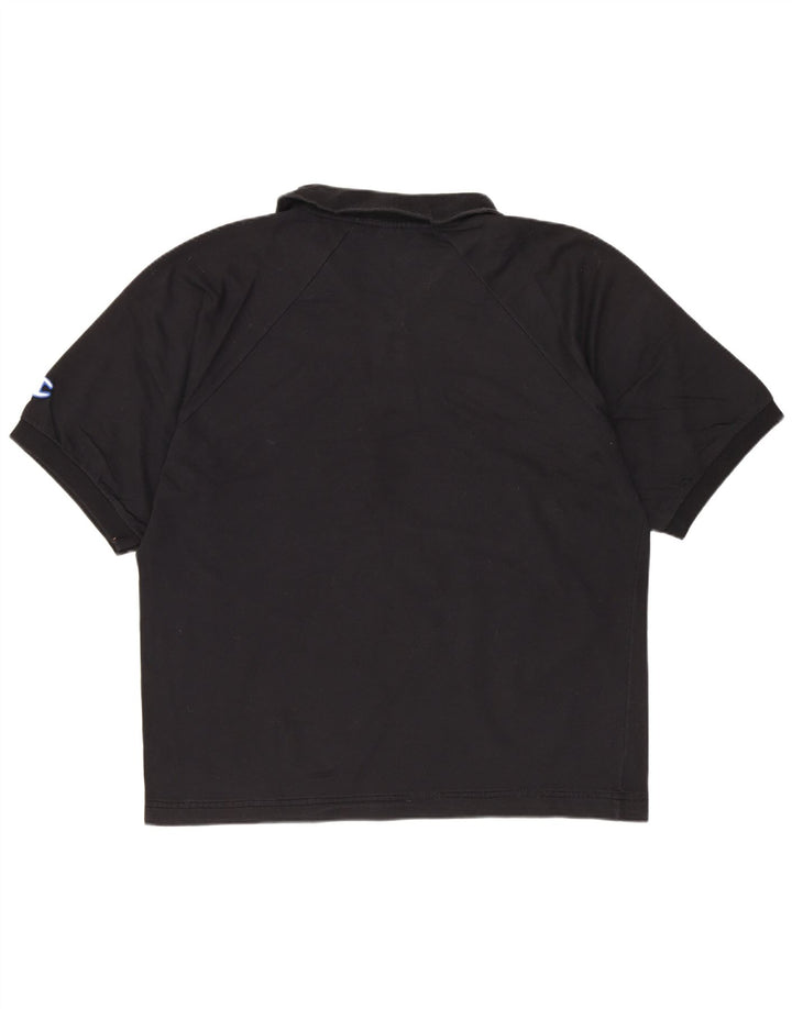 CHAMPION Mens Polo Shirt Large Black