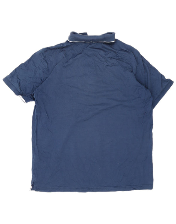 Navigare Mens Polo Shirt Large Navy Blue Cotton
