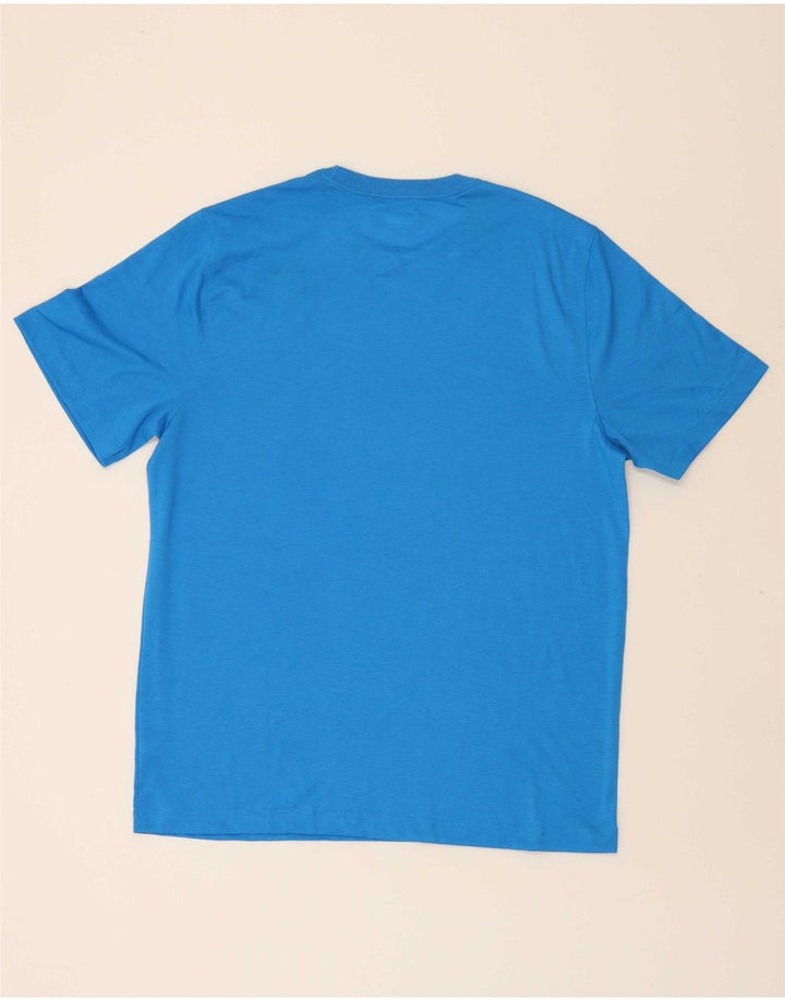FILA Mens T-Shirt Top Medium Blue Polyester