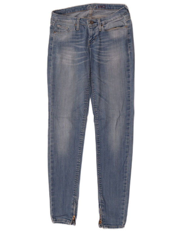 Женские джинсы скинни Levi's W24 L32, синие, хлопок