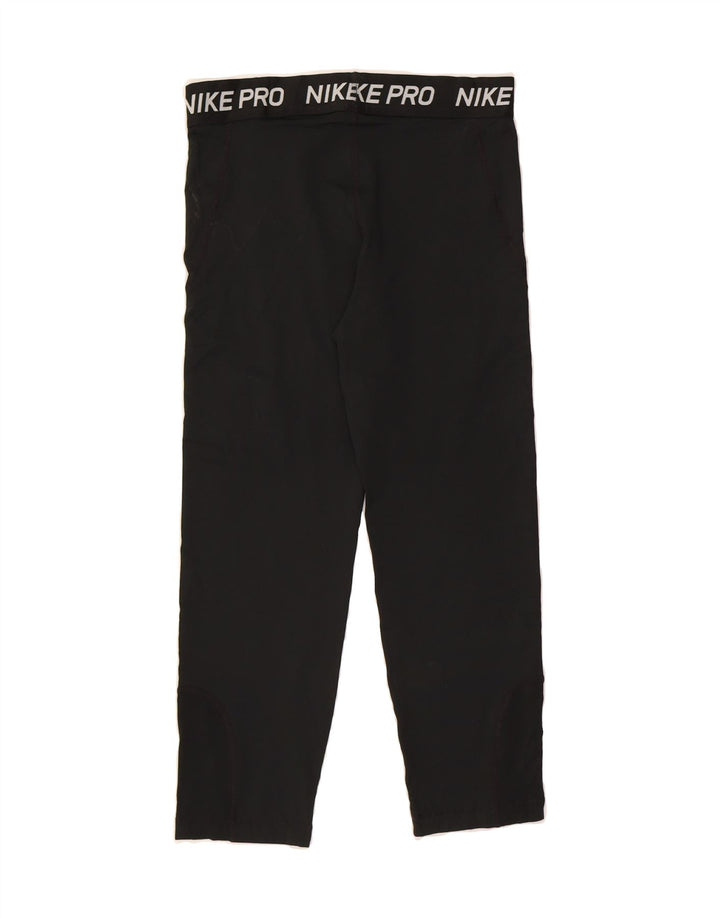 NIKE Boys Leggings 13-14 Years XL Black Polyester Vintage Nike and Second-Hand Nike from Messina Hembry 