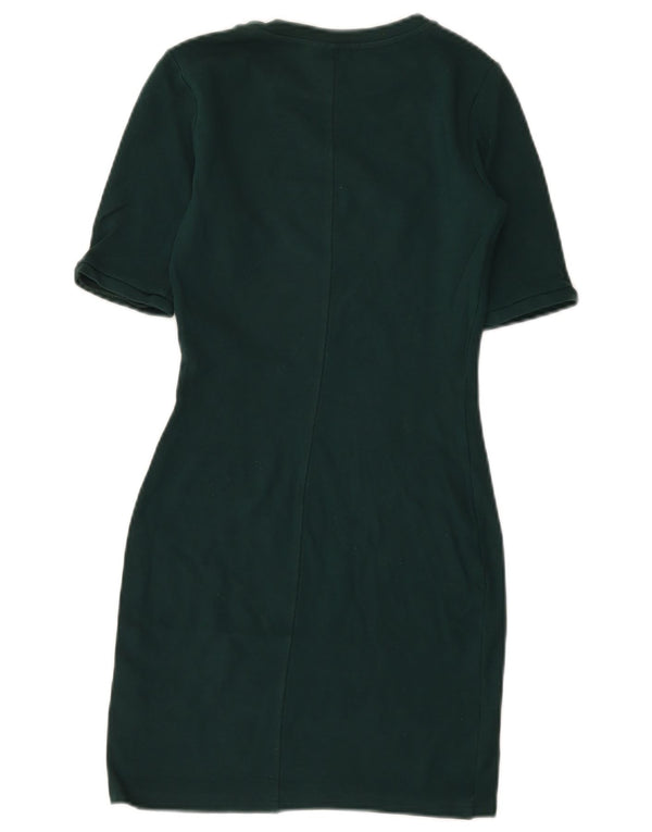 Женское платье-футляр Topshop UK 6 XS зеленое из вискозы