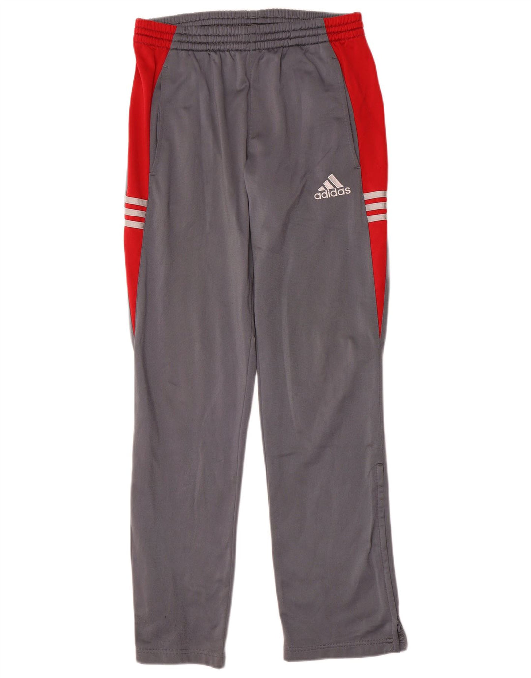 Pantaloni da tuta da uomo Adidas Small in poliestere color block grigio