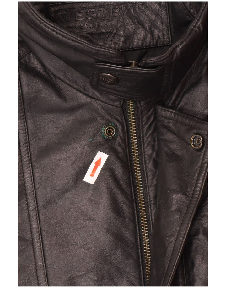 Giacca in pelle da uomo WESTBURY IT 52 XL in pelle nera