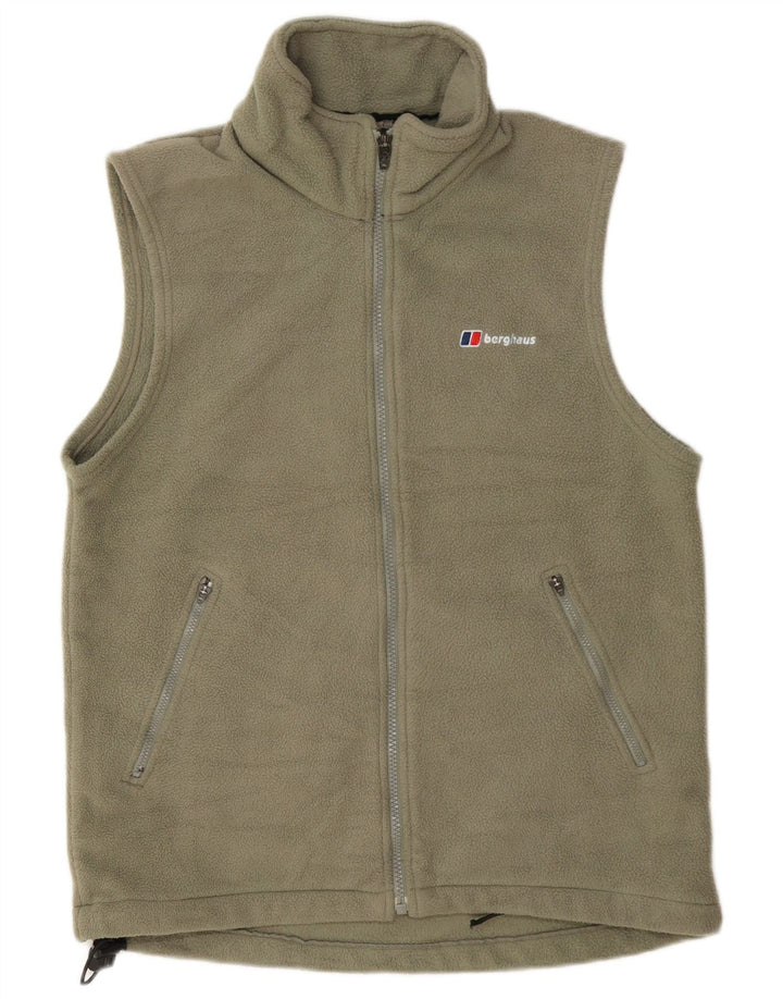 Berghaus Womens Fleece Gilet UK 14 Medium Khaki Polyester