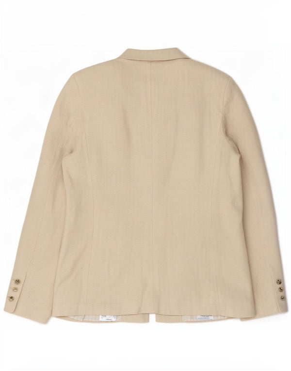 Marks & Spencer Veste blazer Per Una pour femme UK 12 Coton beige moyen